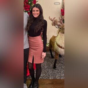 bebe Terracotta Pencil Skirt